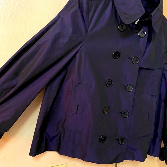 Purple Double-Breasted Jacket Burberry trend coat - Picture 5 of 5